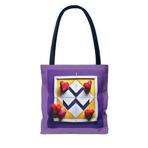 Heartfelt folds Tote Bag