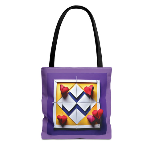 Heartfelt folds Tote Bag